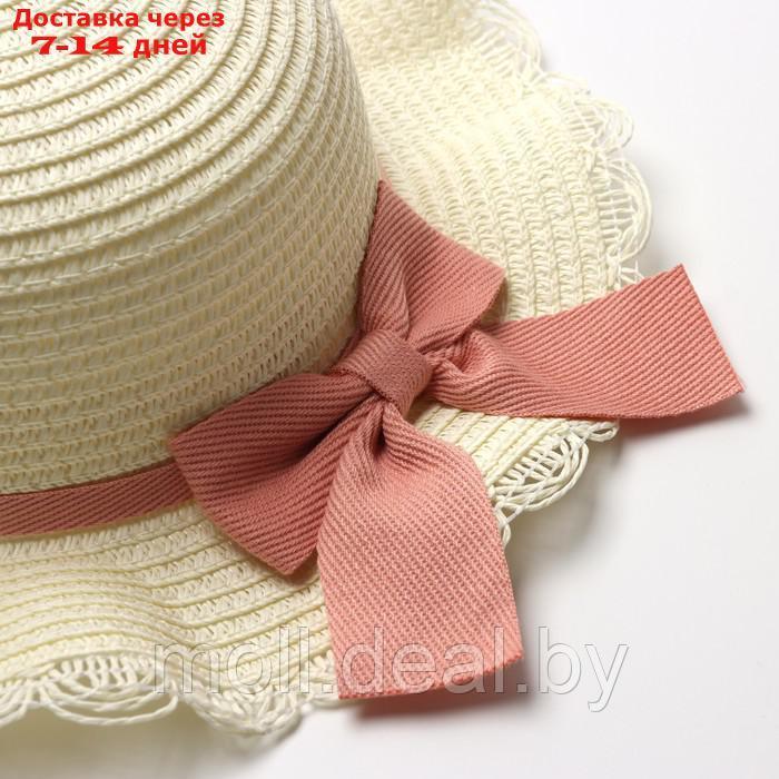 Шляпа для девочки с бантом MINAKU, р-р 52, цв.молочный - фото 4 - id-p227085763