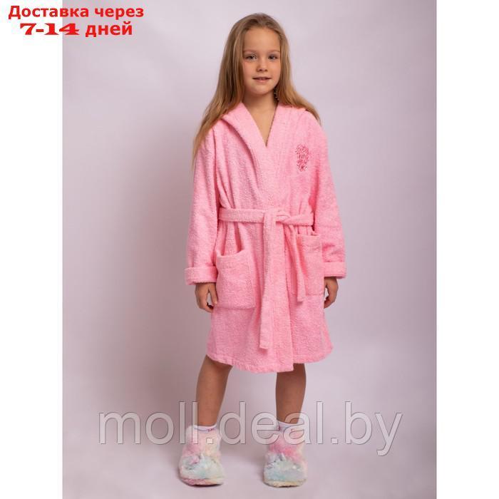 Халат для девочки, рост 152 см, цвет розовый - фото 1 - id-p227106743