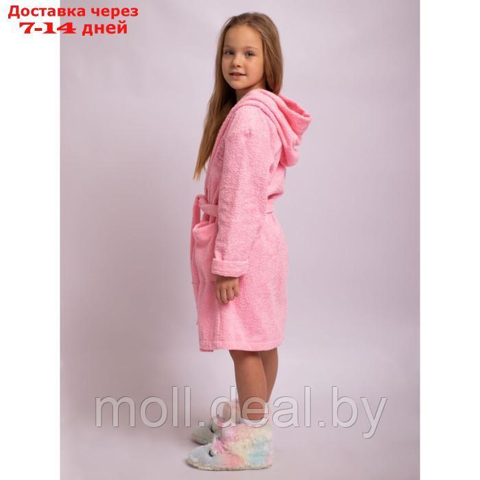 Халат для девочки, рост 152 см, цвет розовый - фото 2 - id-p227106743