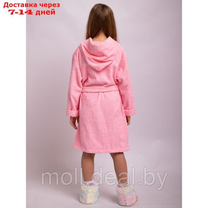 Халат для девочки, рост 152 см, цвет розовый - фото 4 - id-p227106743