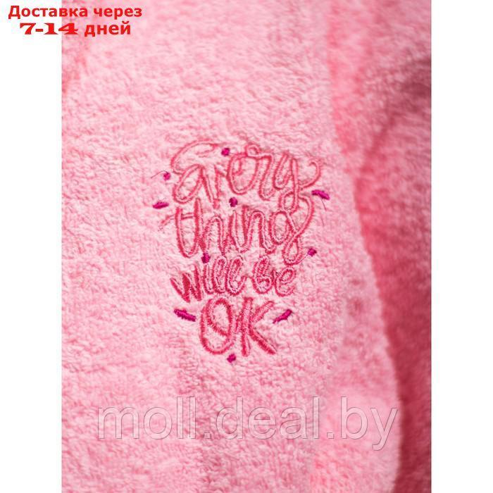 Халат для девочки, рост 152 см, цвет розовый - фото 5 - id-p227106743