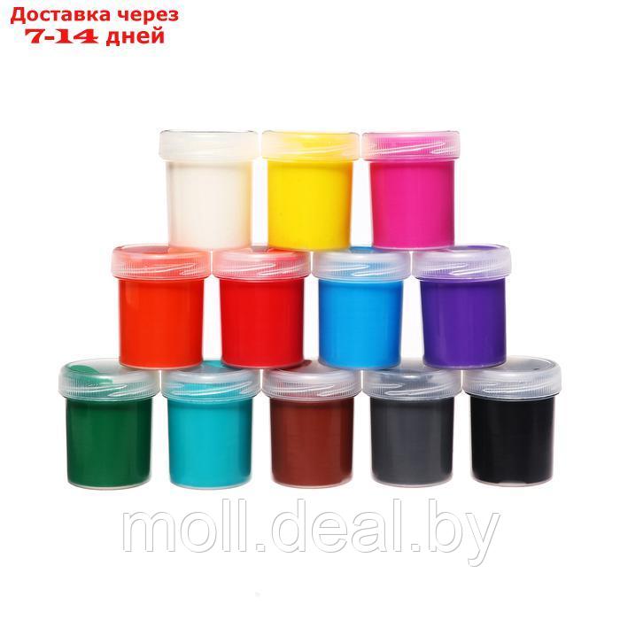 Краски пальчиковые набор 12 цветов по 40 мл Calligrata от 1 года - фото 4 - id-p227079809