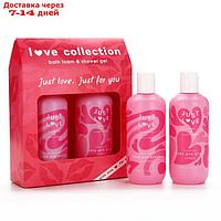 Набор Love collection, гель для душа, 300 мл и пена для ванны,300 мл