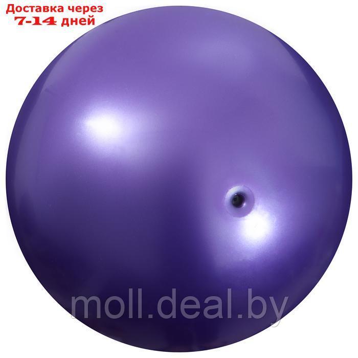 Мяч для художественной гимнастики "Металлик", d=19 см, цвет фиолетовый - фото 2 - id-p226890492