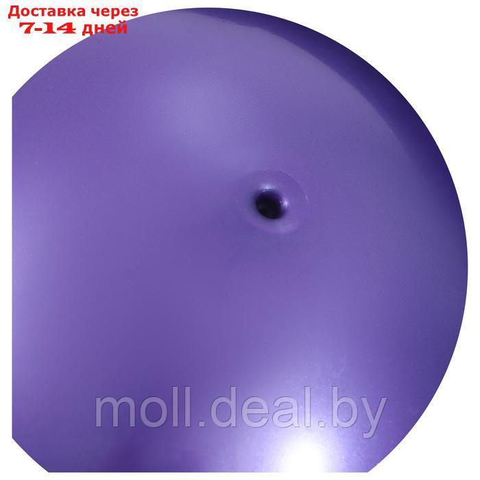 Мяч для художественной гимнастики "Металлик", d=19 см, цвет фиолетовый - фото 3 - id-p226890492