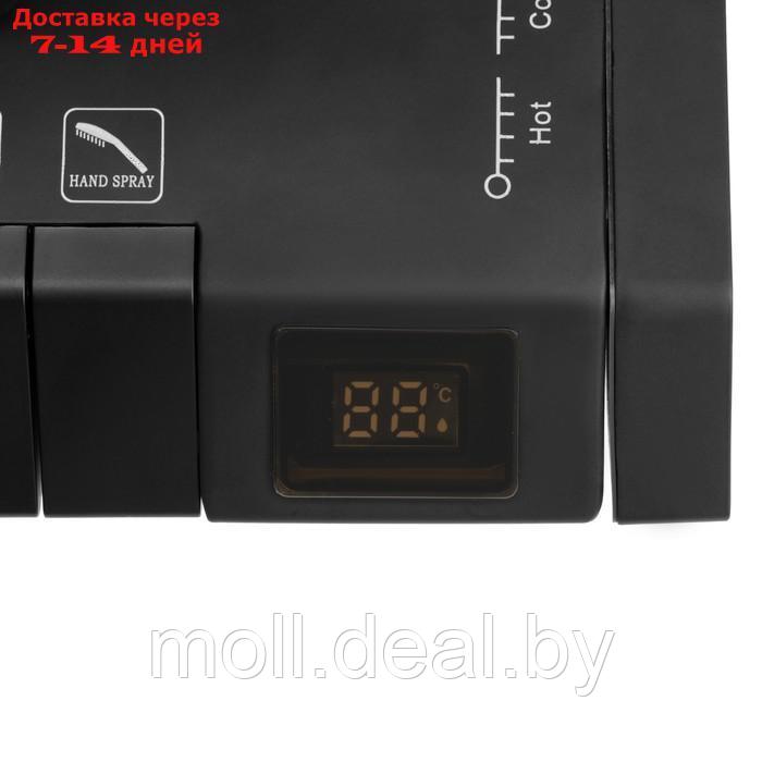 Душевая система ZEIN Z3897, верхняя и ручкая лейка, ПВХ шланг, гигиенический набор, черная - фото 10 - id-p227090741