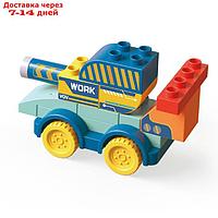 Конструктор детский Funky Toys "Танк", с крупными блоками, 17 деталей