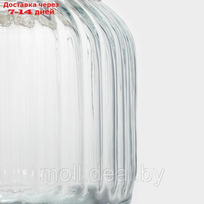 Банка стеклянная для сыпучих продуктов с керамической крышкой Доляна "Морская звезда", 600 мл, 11×19 см - фото 8 - id-p227076823