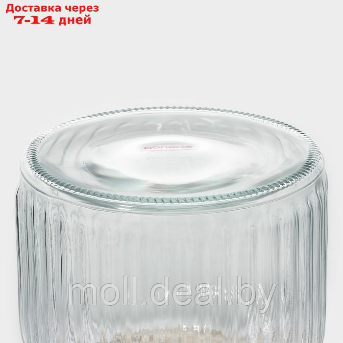 Банка стеклянная для сыпучих продуктов с керамической крышкой Доляна "Морская звезда", 600 мл, 11×19 см - фото 9 - id-p227076823