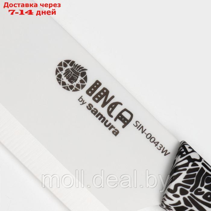 Нож кухонный Samura Inca, накири, лезвие 16,5 см, белая циркониевая керамика - фото 4 - id-p227076830