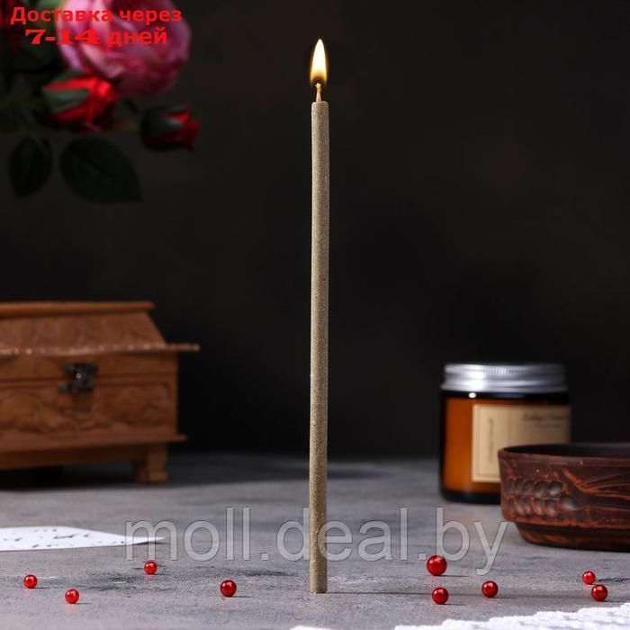 Свеча магическая медовая с травами для экстренных чисток помещений "Яблоко М", 12 шт - фото 2 - id-p227080809
