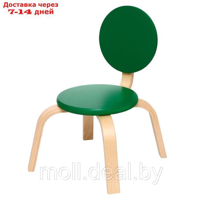 Стул детский "Ромашка" (0), цвет зелёный, спинка и сидушка