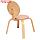 Стул детский "Ромашка" (0), прозрачный лак, спинка и сидушка, фото 3