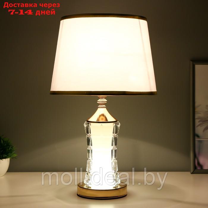Настольная лампа с подсветкой "Фейри" Е27 40Вт золото 25х25х41 см - фото 2 - id-p227077819