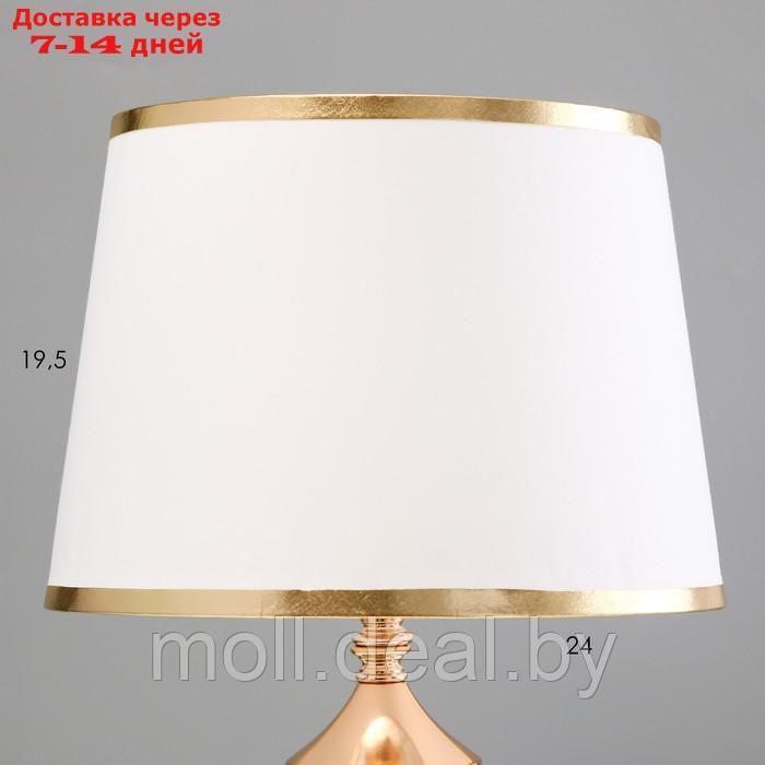 Настольная лампа с подсветкой "Фейри" Е27 40Вт золото 25х25х41 см - фото 4 - id-p227077819
