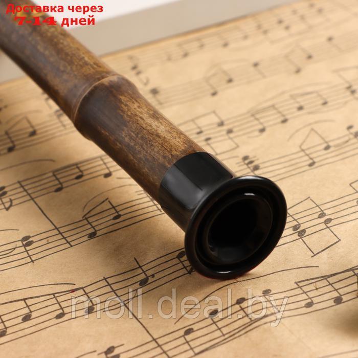 Флейта Music Life 52 см, с узорами, тональность G, бамбук, разборная - фото 3 - id-p227087752