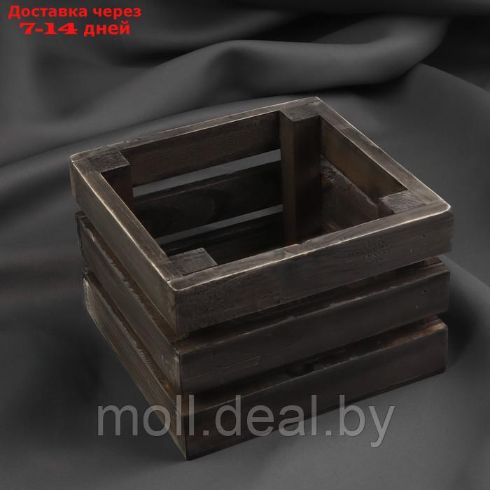 Ящик для рукоделия, деревянный, 15 × 15 × 10 см, цвет чёрный - фото 2 - id-p227104664