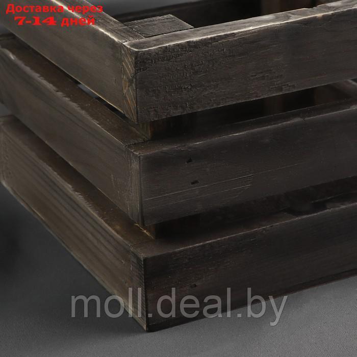 Ящик для рукоделия, деревянный, 15 × 15 × 10 см, цвет чёрный - фото 3 - id-p227104664