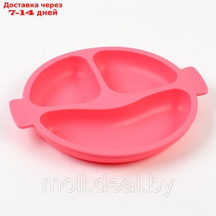 Набор для кормления: нагрудник, тарелка 2шт, стакан, приборы, Крошка Я, розовый - фото 7 - id-p227088764
