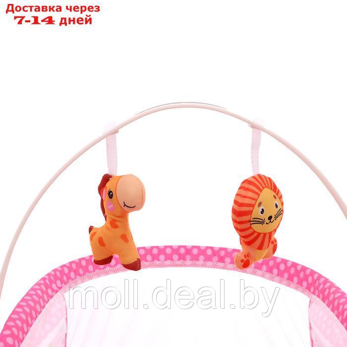 Музыкальная люлька для новорожденных, цвет розовый - фото 7 - id-p227085780