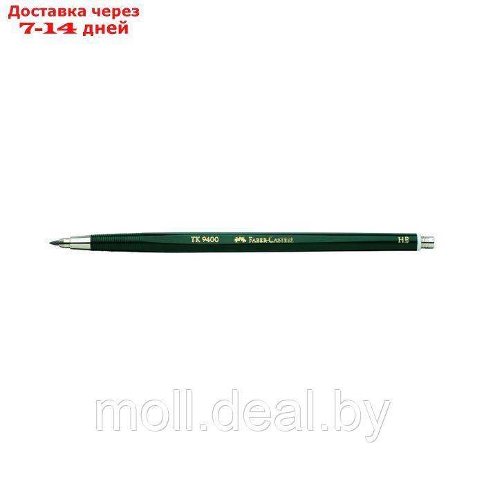 Карандаш цанговый 2.0 мм Faber-Castell TK® 9400 HB зелёный - фото 1 - id-p227079825