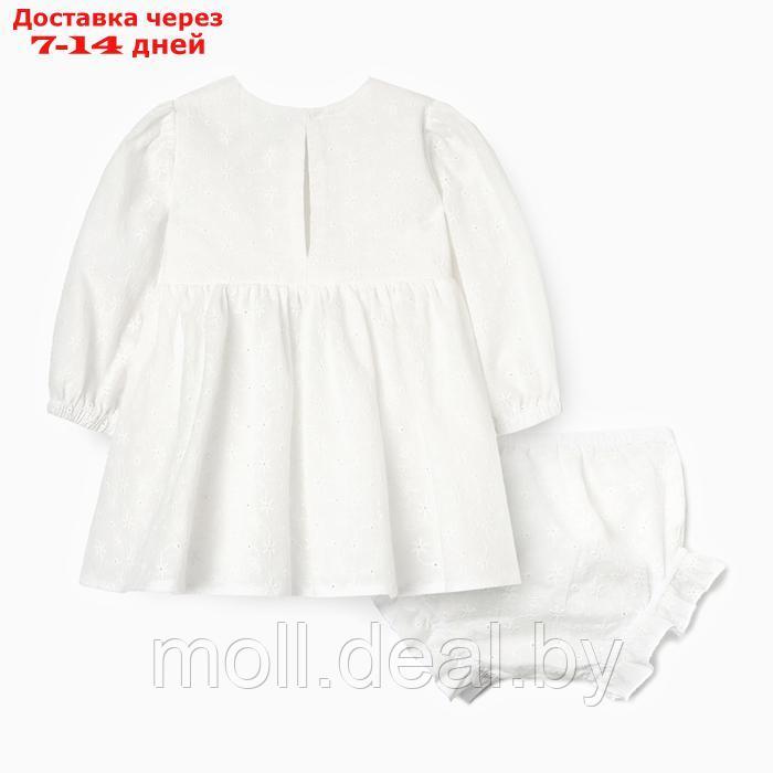 Комплект (Блузка и шорты) для девочки MINAKU цвет белый, рост 62-68 см - фото 6 - id-p227084799