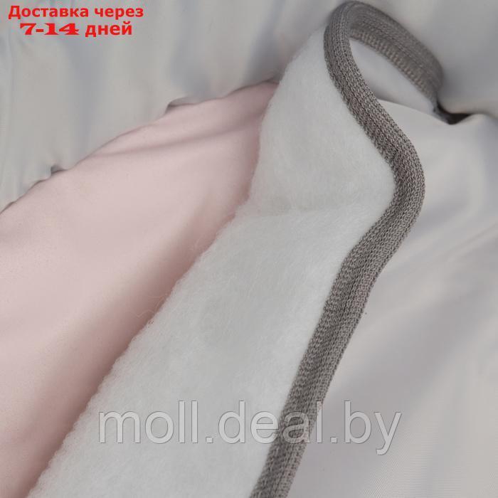 Люлька-переноска для новорожденных "Ассорти", цвет розовый с серым - фото 2 - id-p227083800
