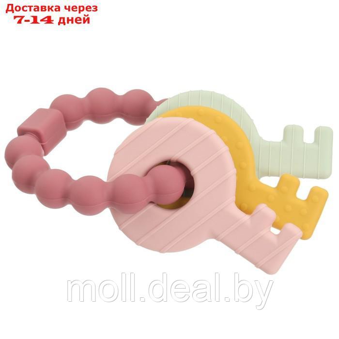 Прорезыватель силиконовый "Ключики", цвет розовый, Mum&Baby - фото 6 - id-p227083804