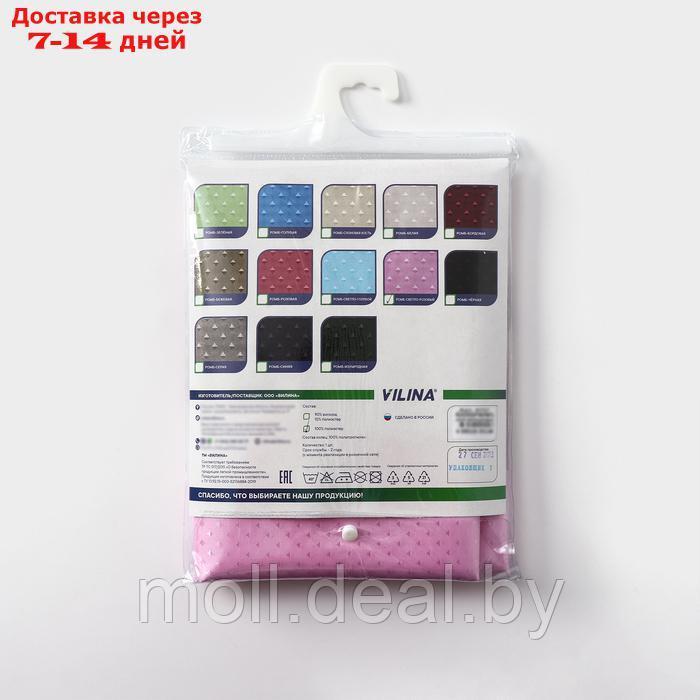 Штора для ванной комнаты "Бриллиант", 180х180 см, полиэстер, цвет светло-розовый - фото 6 - id-p226885657