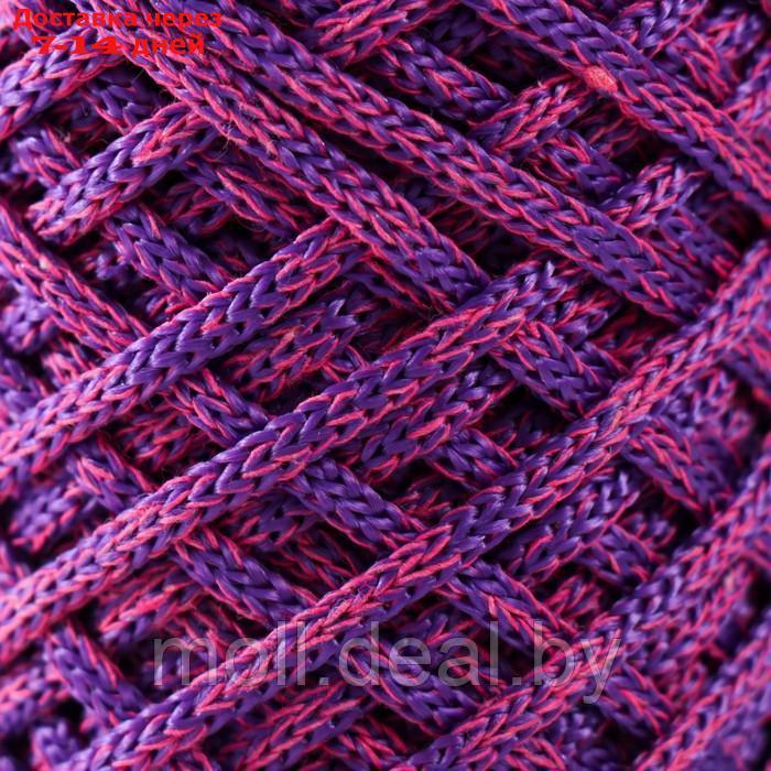 Шнур для вязания 35% хлопок,65% полипропилен 3 мм 85м/160±10 гр (Фуксия/фиолетовый) - фото 3 - id-p226888552
