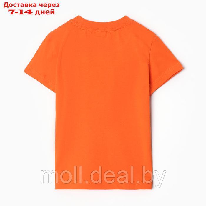 Футболка детская, цвет оранжевый, рост 92 см - фото 4 - id-p227092793