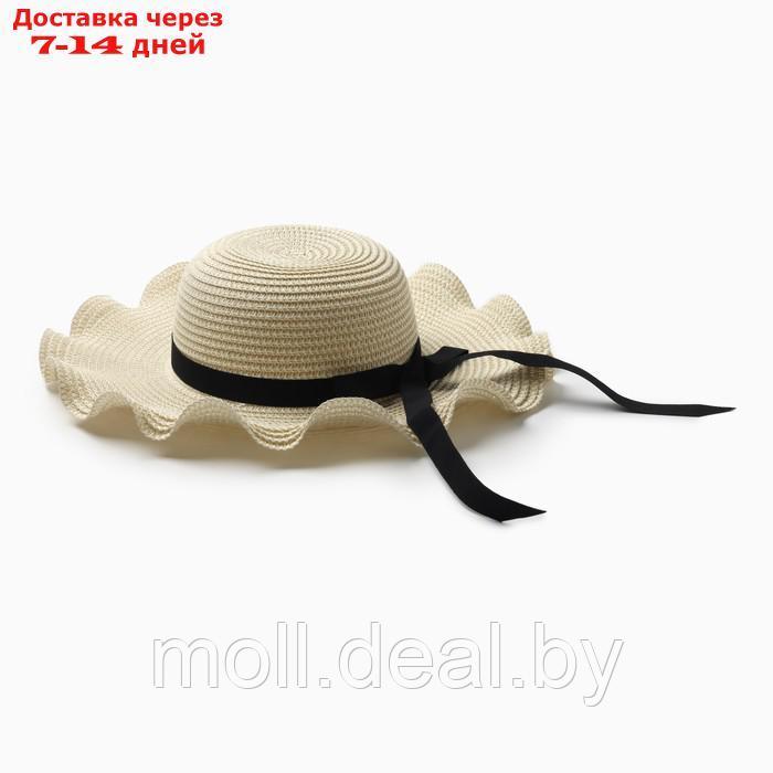 Шляпа для девочки с бантом MINAKU, р-р 52, цв.молочный - фото 1 - id-p227085787