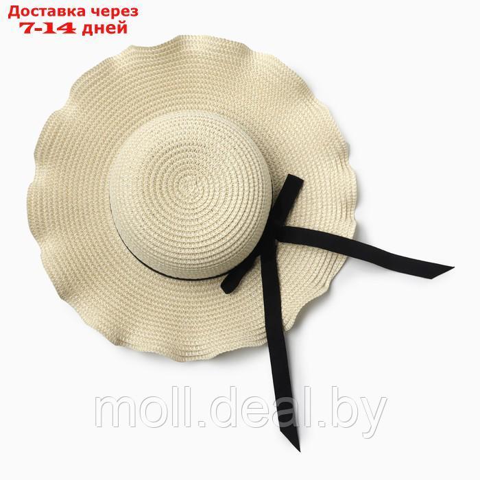 Шляпа для девочки с бантом MINAKU, р-р 52, цв.молочный - фото 2 - id-p227085787