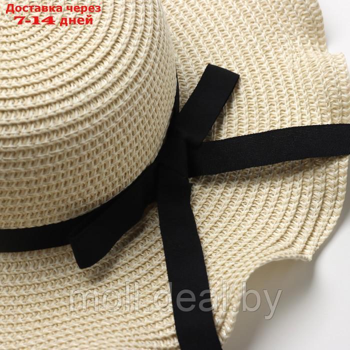 Шляпа для девочки с бантом MINAKU, р-р 52, цв.молочный - фото 4 - id-p227085787