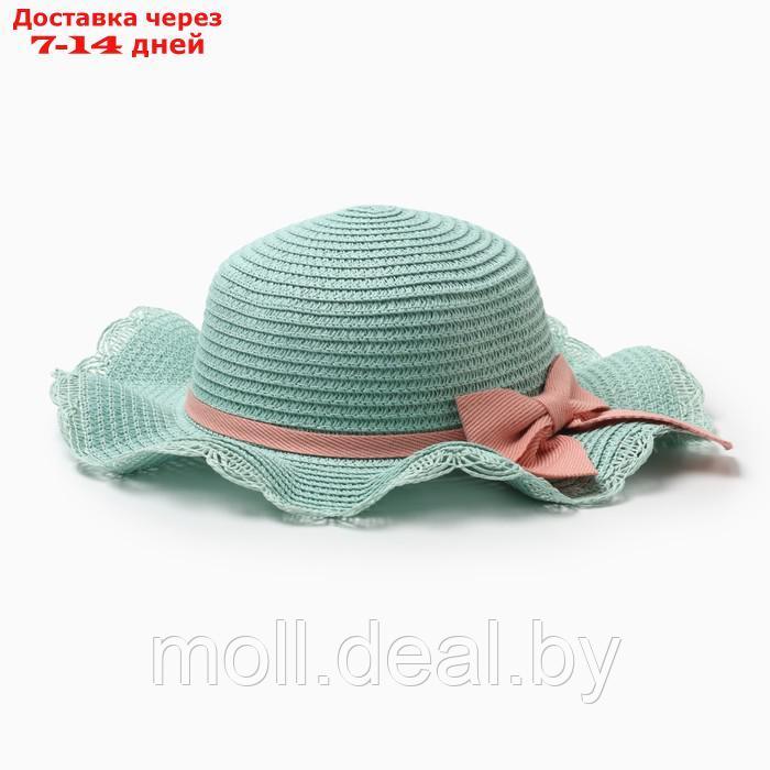 Шляпа для девочки с бантом MINAKU, р-р 52, цв.голубой - фото 1 - id-p227085788