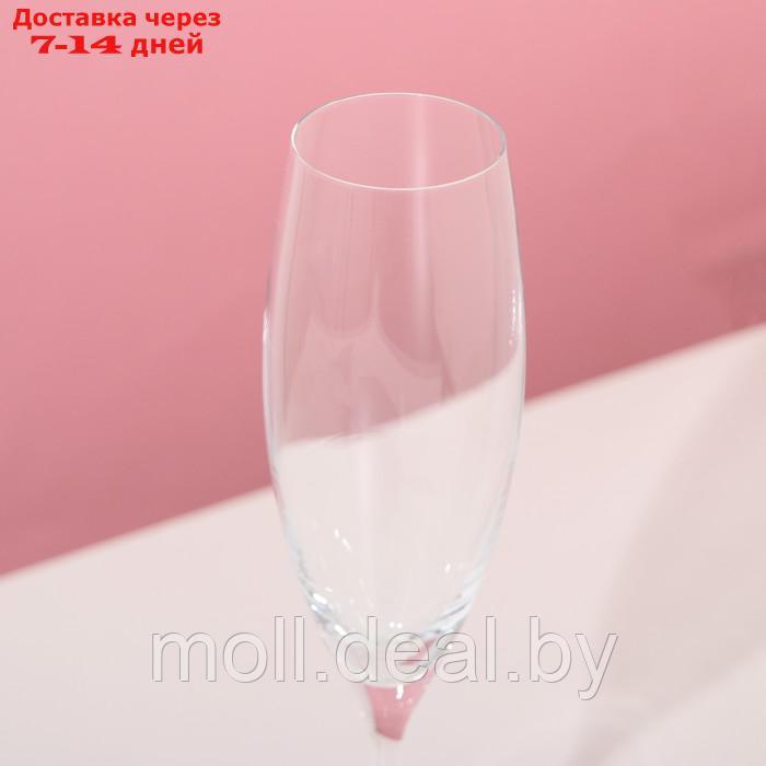 Набор бокалов для шампанского "София", стеклянный, 230 мл, набор 2 шт - фото 3 - id-p227106850