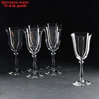 Набор бокалов для вина "Aнжела", стеклянный, 350 мл, набор 6 шт