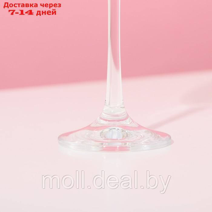 Набор бокалов для шампанского "Виола", стеклянный, 190 мл, набор 6 шт - фото 4 - id-p227106856