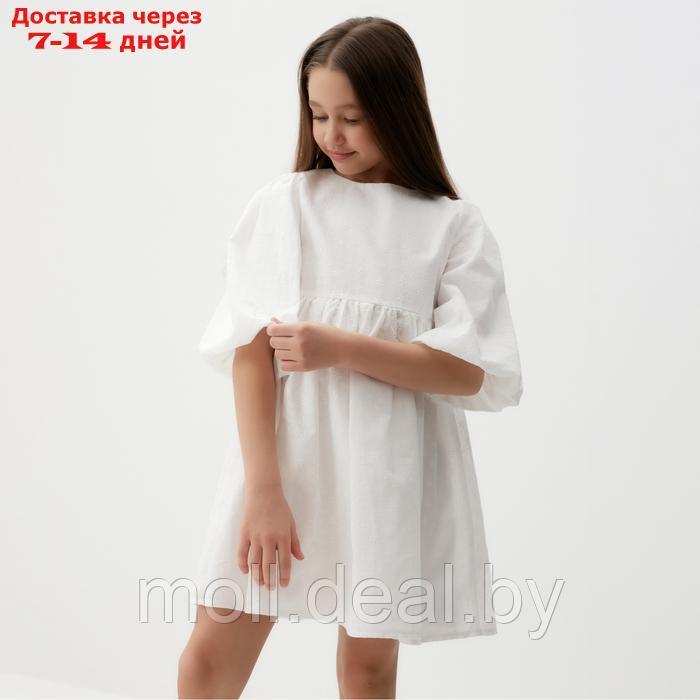 Платье для девочки MINAKU цвет белый, рост 128 см - фото 5 - id-p227083834