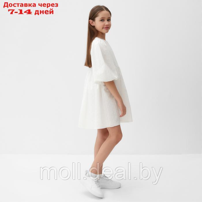 Платье для девочки MINAKU цвет белый, рост 128 см - фото 6 - id-p227083834