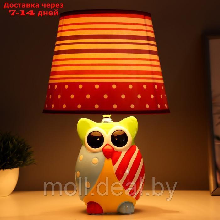 Настольная лампа "Совушка" Е14 40Вт цветной 20х20х32см - фото 2 - id-p227083838