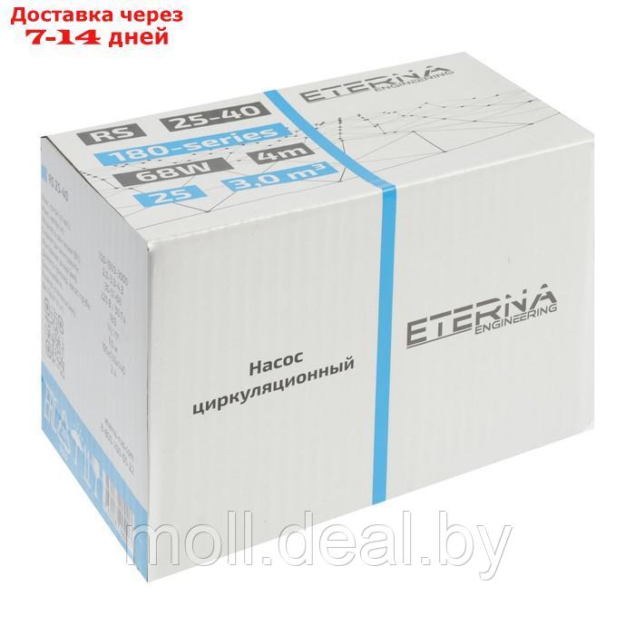 Насос циркуляционный ETERNA RS 25-40, 35/51/58 Вт, напор 4.3 м, 50 л/мин, кабель 1 м - фото 5 - id-p227074894
