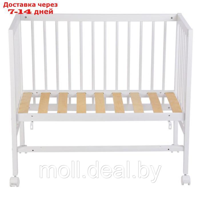Кроватка детская приставная "Фея 100. Лея", белый - фото 7 - id-p227102657