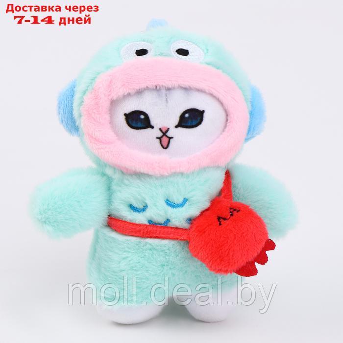 Мягкая игрушка "Кошечка в костюме" на брелоке, 12 см - фото 1 - id-p227088807