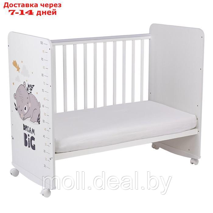 Кроватка детская Фея 702 Спящий мишка, белый - фото 2 - id-p227085822