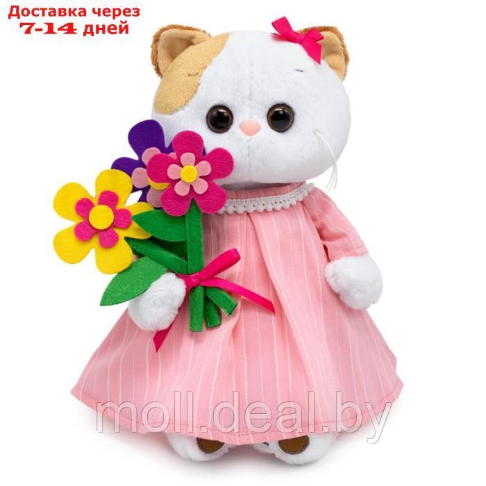 Мягкая игрушка "Ли-Ли", в платье и с букетом, 24 см - фото 1 - id-p227084846
