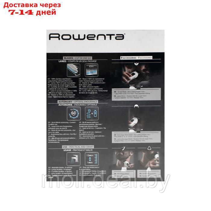 Триммер для волос Rowenta TN8961F4, для головы/носа/ушей/бороды, АКБ, белый - фото 6 - id-p227102665