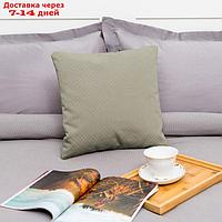 Декоративная подушка "Этель" 40х40 см, Английский стиль, цвет серый