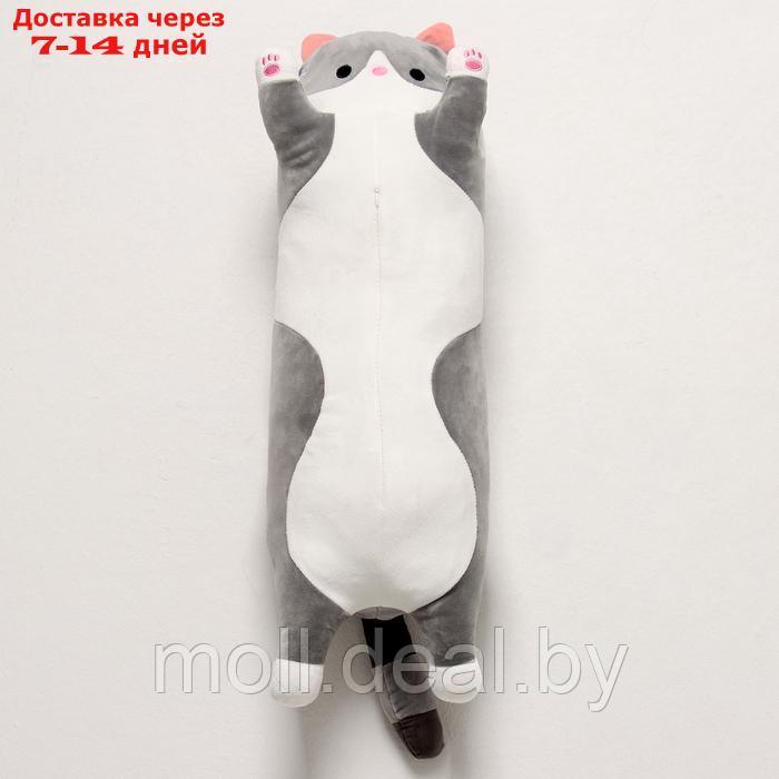 Мягкая игрушка "Котик" с пледом, 65 см, цвет серый - фото 1 - id-p227075899