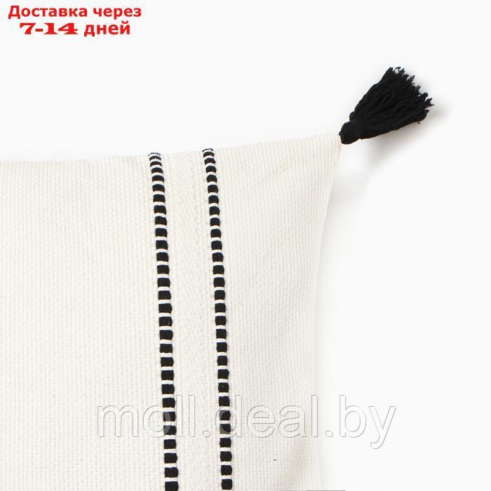 Чехол на подушку Этель сканди 45*45 см, цв. черный, 100% хлопок - фото 2 - id-p227087792